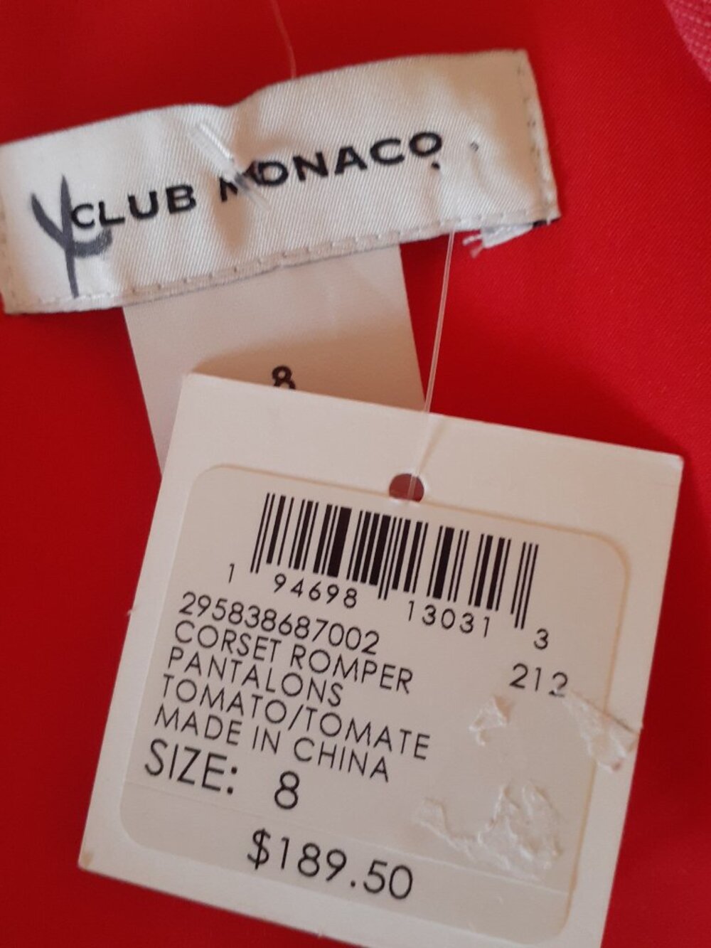 Club Monaco Corset Romper NWT - Picture 4 of 16